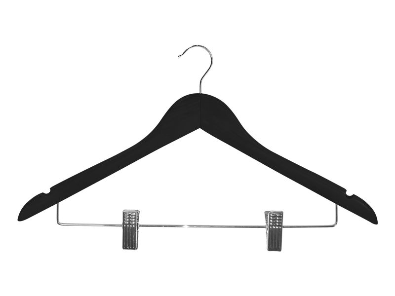Burlington Guest Hanger With Clips Black