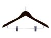 Burlington Guest Hanger With Security Pin Clips Black