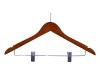 Burlington Guest Hanger With Security Pin Clips Dark Wood