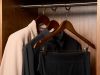 Burlington Guest Hanger With Security Pin Clips Dark Wood