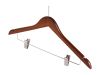 Burlington Guest Hanger With Security Pin Clips Dark Wood