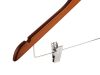 Burlington Guest Hanger With Security Pin Clips Dark Wood