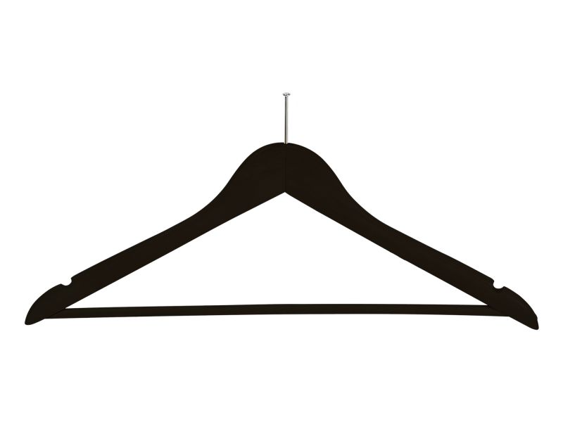 Chelsea Guest Hanger With Security Pin Black