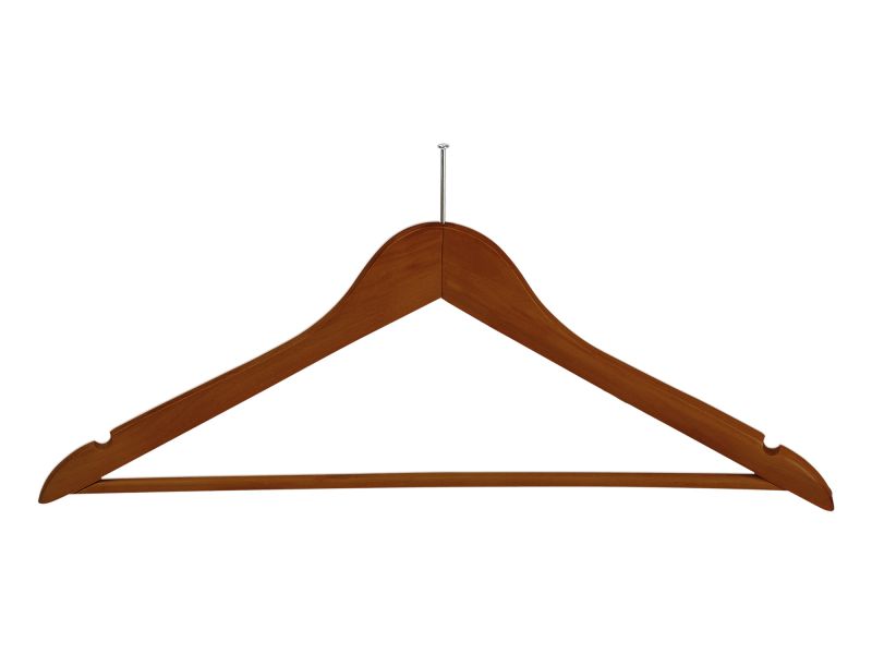 Chelsea Guest Hanger With Security Pin Dark Wood