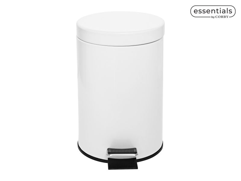 Croft 3l Pedal Bin White