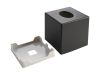 Devon Cube Tissue Box Cover Black
