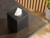 Devon Cube Tissue Box Cover Black
