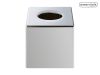 Devon Cube Tissue Box Cover Chrome