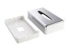 Devon Rectangle Tissue Box Cover Chrome