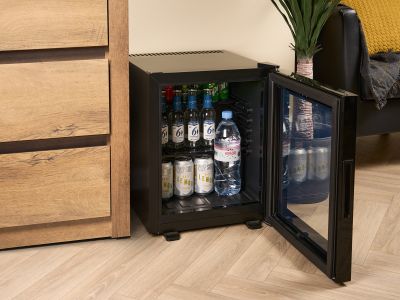 Eton 35l Glass Door Minibar With Black Interior