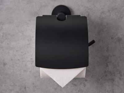 Harrogate Toilet Roll Holder With Cover
