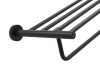 Harrogate Towel Rail With Shelf Black