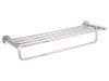 Harrogate Towel Rail With Shelf Polished Steel