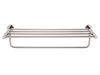 Harrogate Towel Rail With Shelf Polished Steel