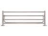 Harrogate Towel Rail With Shelf Polished Steel