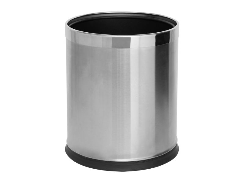 Thornton 9l Double Layer Bin Brushed Steel 1