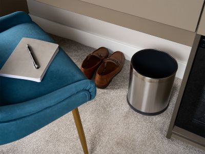 Thornton 9l Double Layer Bin Brushed Steel 1
