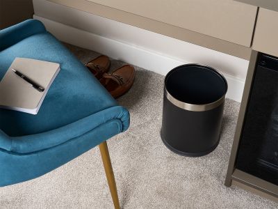 Thornton 9l Double Layer Bin Brushed Steel
