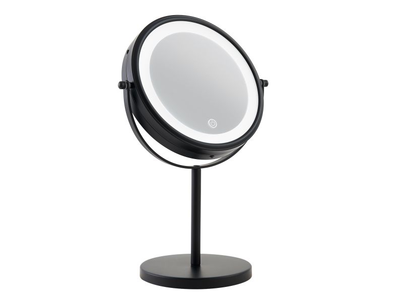 Winchester Led Free Standing Mirror Matt Black