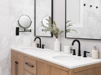 Winchester Wall Mounted Mirror Matt Black