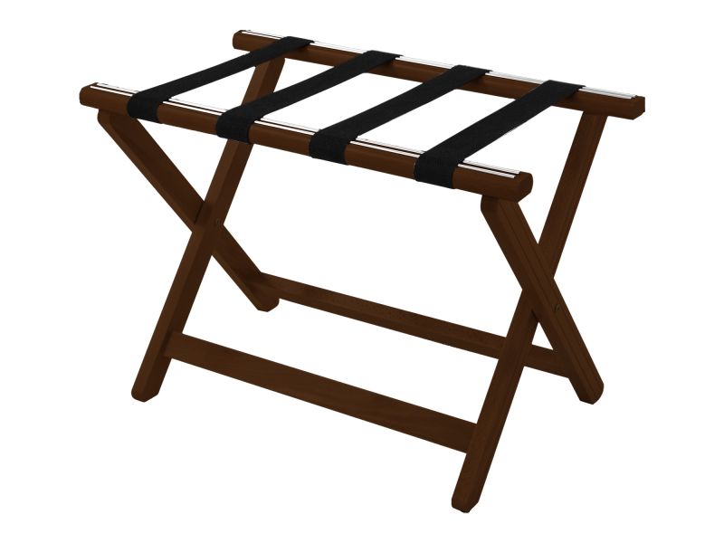 York Luggage Rack Dark Wood
