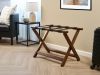 York Luggage Rack Dark Wood