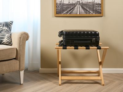 York Luggage Rack Light Wood